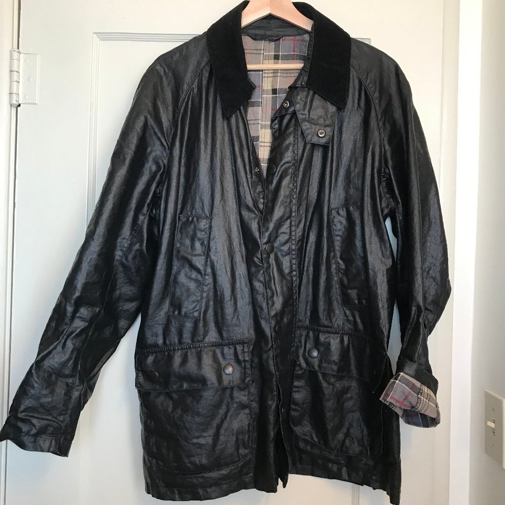 Barbour Wax Jacket (Black) Size Large